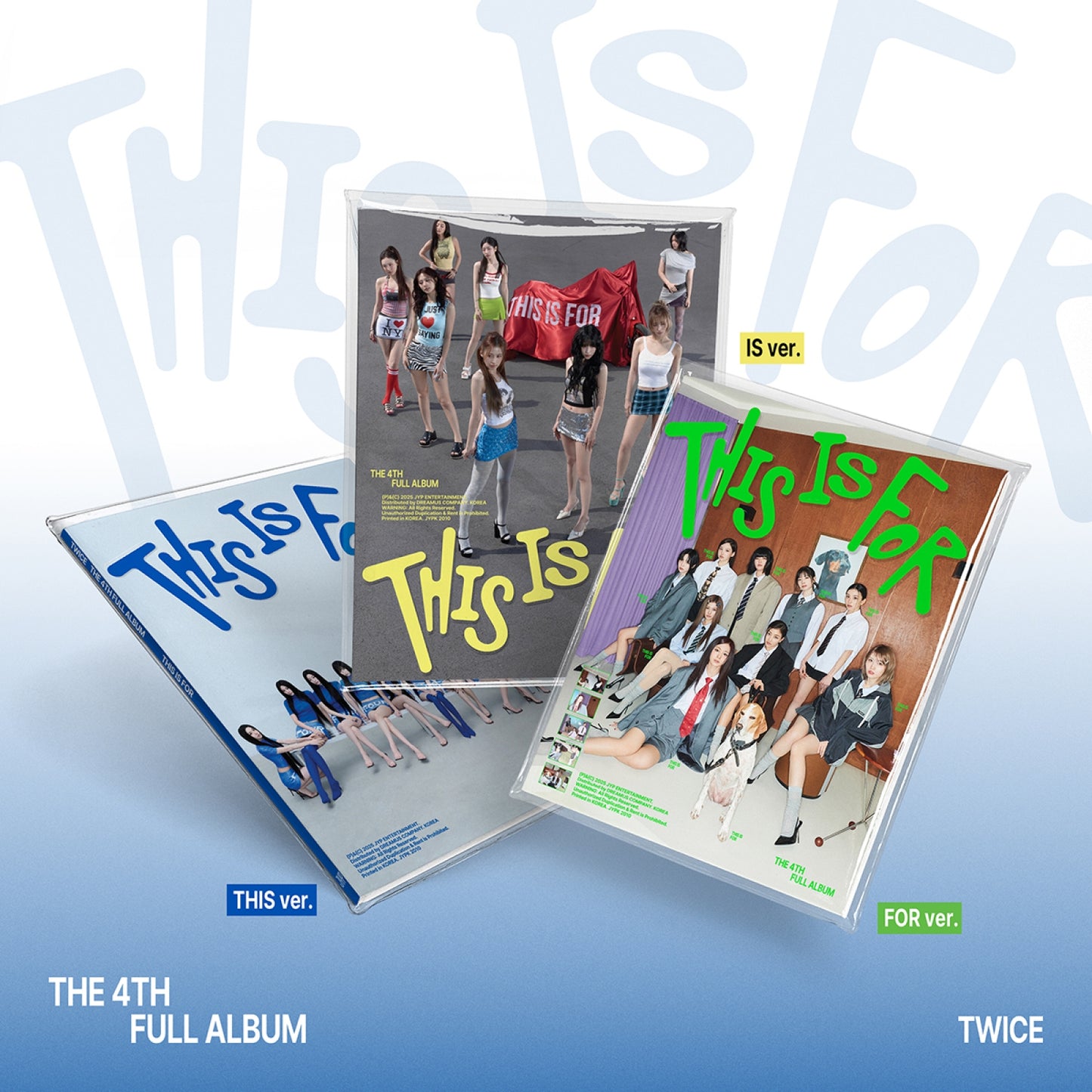 (SET) TWICE - THIS IS FOR / 4TH FULL ALBUM (THIS Ver. / IS Ver. / FOR Ver.)