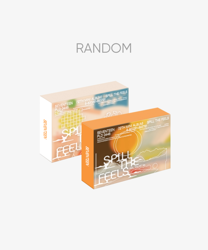 (ONE) SEVENTEEN - 12th Mini Album 'SPILL THE FEELS' KiT Ver. (Random)