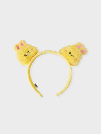 (ONE) LINE FRIENDS - bunini plush hairband (YELLOW)