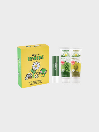 (SET) Line Friends - Camille Minini Lenini Hand & Nail Cream Vegan Lip Balm Set