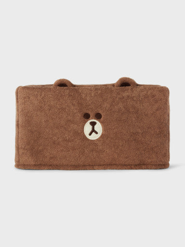 (ONE) LINE FRIENDS - Brown Tissue Case