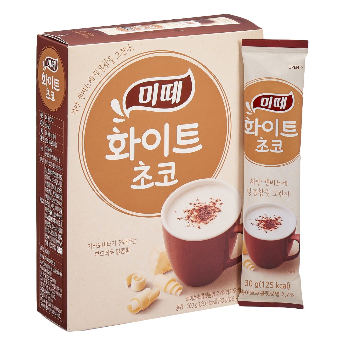 دونجسيو ميتي شوكولاتة بيضاء ساخنة (30جم*10 قطع) | (ONE) East & West Mitee Hot Chocolate White (30G*10 Pack) Origin: See Product Details