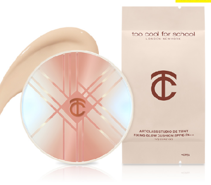 واحد - كوشن تغطية عالية مصنوع من مواد طبيعيه | (ONE) MAKE UP - Too Cool For School - Fixing Glow Cushion