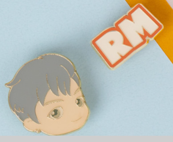 واحد- بتس بروش علقها على حقيبتك او زين ملابسك بشخصيتك المحببه | (ONE) BTS - badge metal