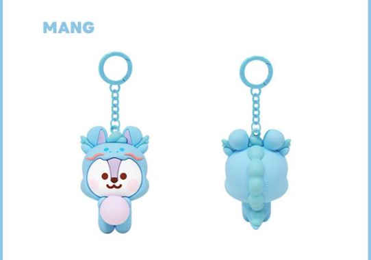 (ONE) BT21 - Line Friends Dragon Figure Keyring