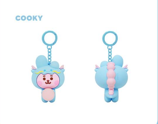 (ONE) BT21 - Line Friends Dragon Figure Keyring