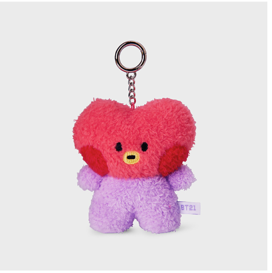 (ONE) BT21 Line Friends Plush Keyring
