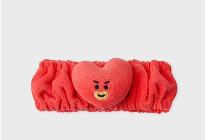 (ONE) BT21 - Line Friends New Basic Face Wash Hair Band