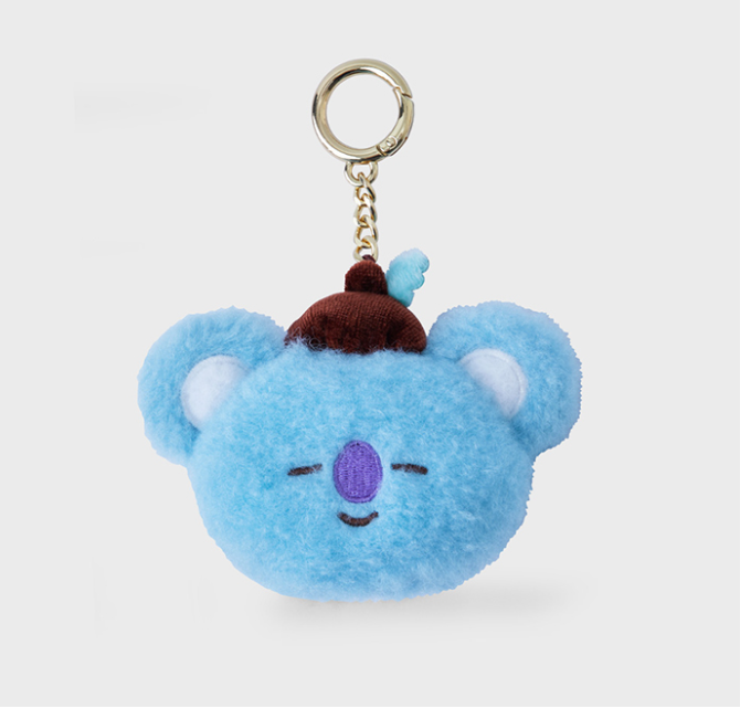 (ONE) BT21 Line Friends Hope in Love Face Doll Keyring