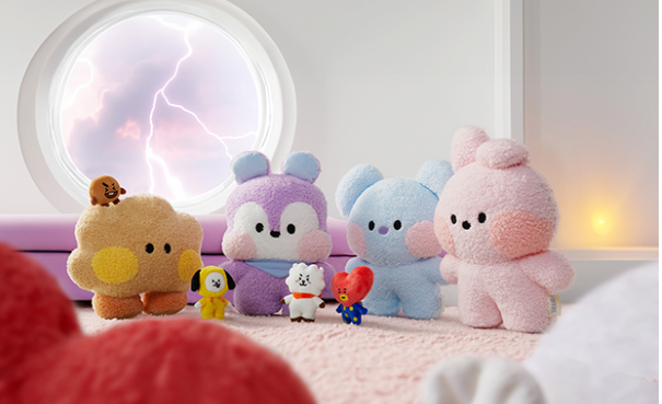 (ONE) BT21 - Line Friends Big & Tiny Standing Doll (M)