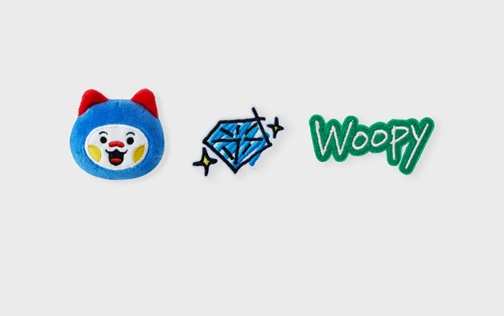 (SET) TRUZ - Line Friends PODONG Artist Doll Badge Set