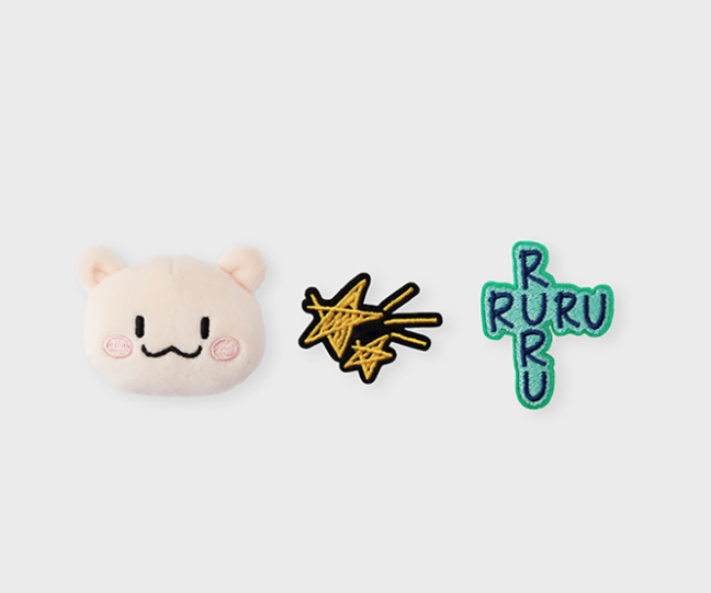 (SET) TRUZ - Line Friends PODONG Artist Doll Badge Set