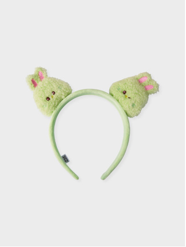 (ONE) LINE FRIENDS - bunini plush hairband (YELLOW)