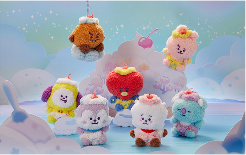 (ONE) BT21 - COOKY ON THE CLOUD Edition Doll Keyring