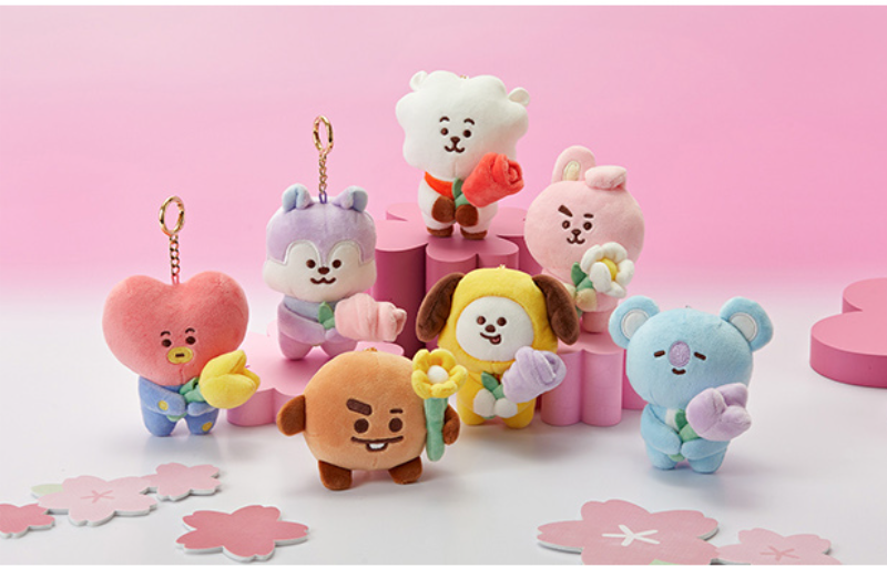 (ONE) BT21 - Spring Days Mini Doll Keyring