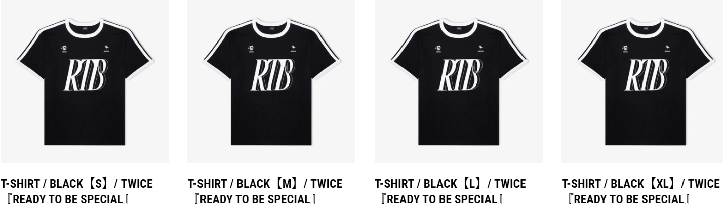 (ONE) TWICE - T-SHIRT BLACK/ 『READY TO BE SPECIAL』