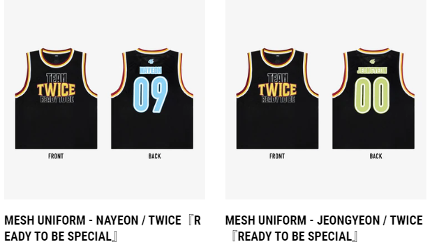 (ONE) MESH UNIFORM / TWICE『READY TO BE SPECIAL』