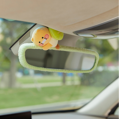 (ONE) KAKAO FRIENDS - Car Melon bread turtle rearview mirror cover_ChunsikDepart today