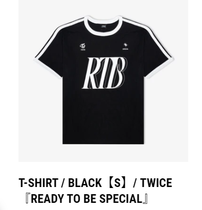 (ONE) TWICE - T-SHIRT BLACK/ 『READY TO BE SPECIAL』