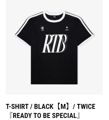 (ONE) TWICE - T-SHIRT BLACK/ 『READY TO BE SPECIAL』