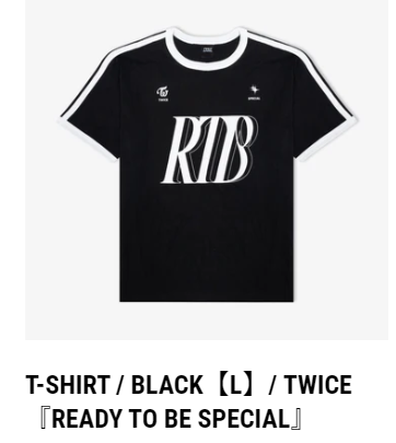 (ONE) TWICE - T-SHIRT BLACK/ 『READY TO BE SPECIAL』
