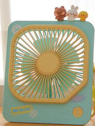 (ONE) Line Friends - Minini Table Fan (Blue/Pink)