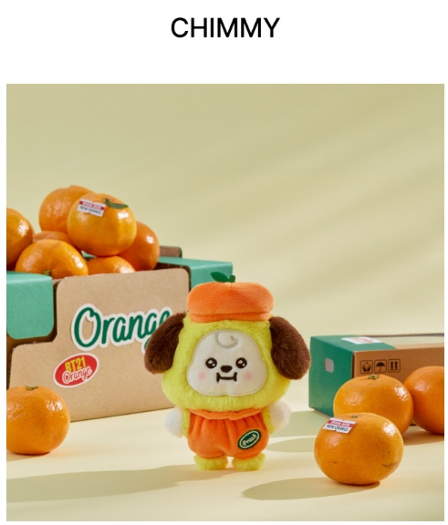 (ONE) BT21 - Baby Plush Orange Party