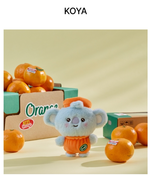 (ONE) BT21 - Baby Plush Orange Party