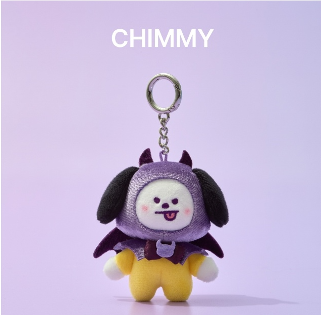 (ONE) BT21 Villain Plush Keyring Angel & Villain