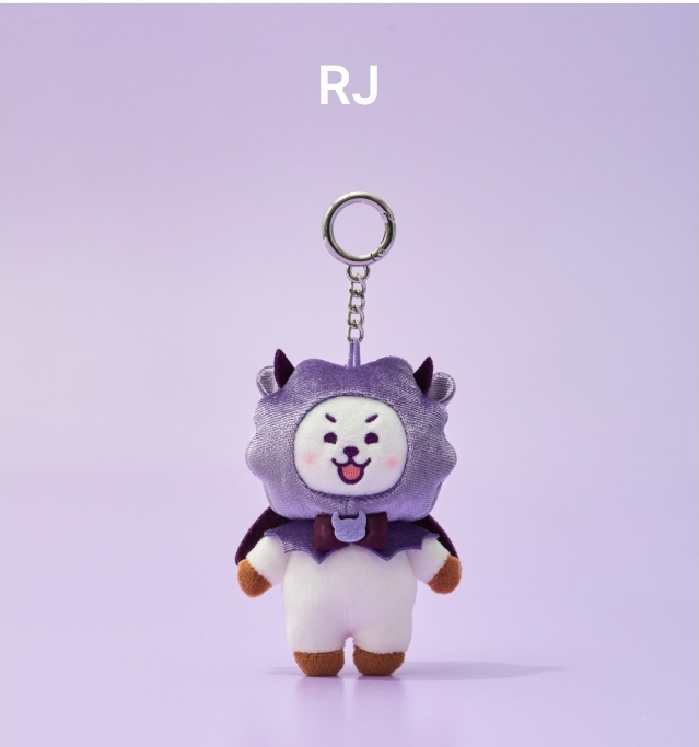 (ONE) BT21 Villain Plush Keyring Angel & Villain