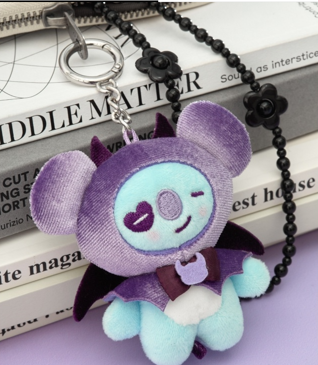 (ONE) BT21 Villain Plush Keyring Angel & Villain