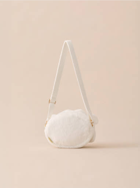 (ONE) BT21 COOKY BABY Fluffy Face Doll Crossbody Bag