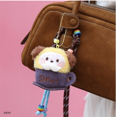 (SET) BT21 minini doll keychain