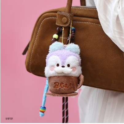 (SET) BT21 minini doll keychain