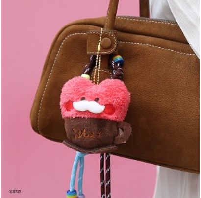 (SET) BT21 minini doll keychain