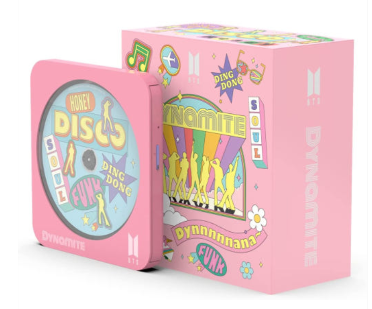 CD/DVD player pink or purple Weight 1.2 kg | (ONE) BTS Dynamite Multi OS DVD Writer - Pink ( GPM2MK10 )