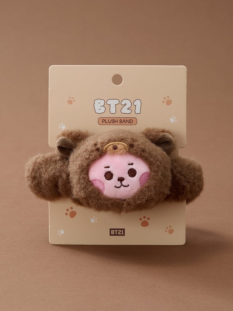 (One) BT21 - Baby More Fluffy Face Plush Band | بي تي 21 - عصابة رأس بلاش وجه بيبي مورفلافي