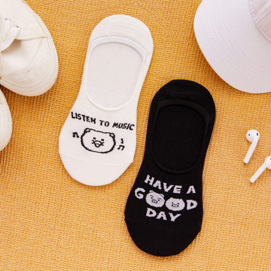 (ONE) KAKAO FRIENDS - Daily Short Socks Lucky_Chunshik