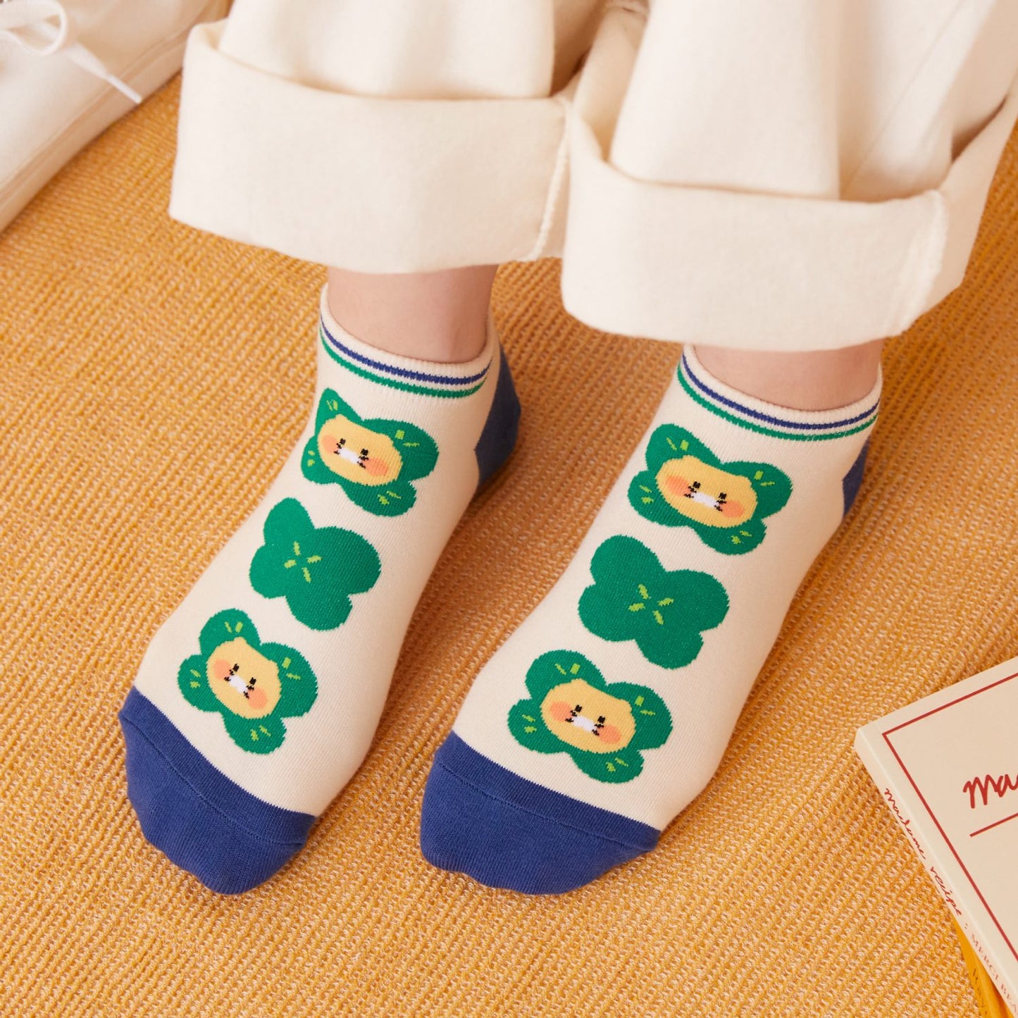 (ONE) KAKAO FRIENDS Daily Short Socks Lucky_Chunshik