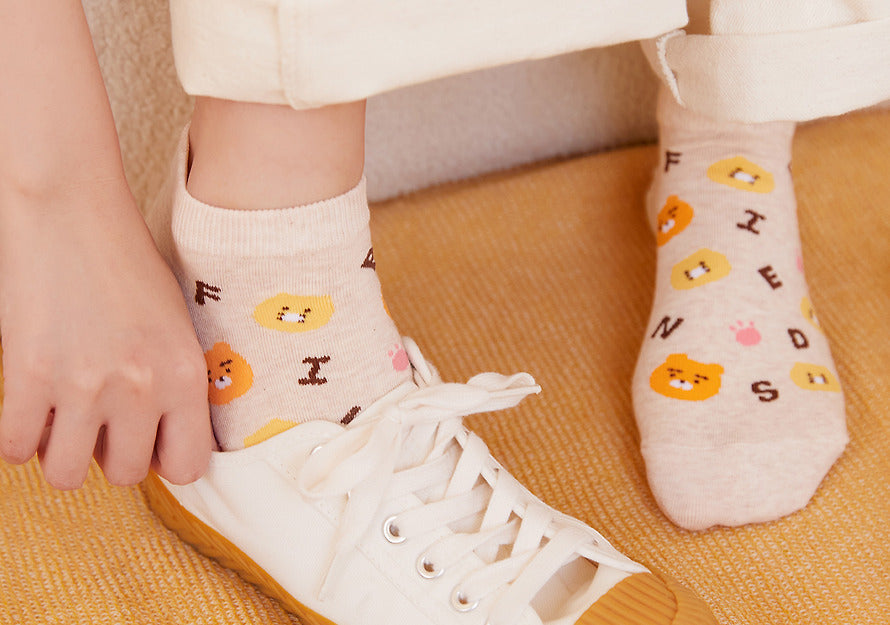 (ONE) KAKAO FRIENDS Daily Short Socks Lucky_Chunshik