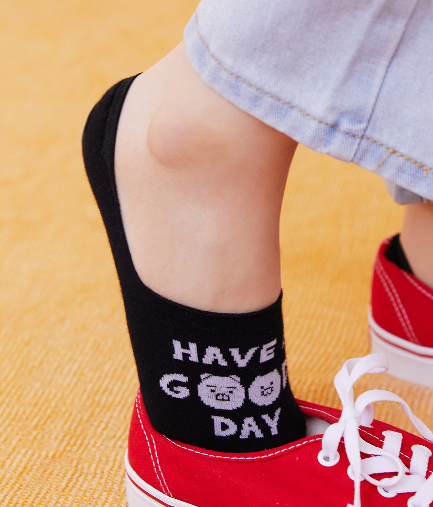 (ONE) KAKAO FRIENDS Daily Short Socks Lucky_Chunshik