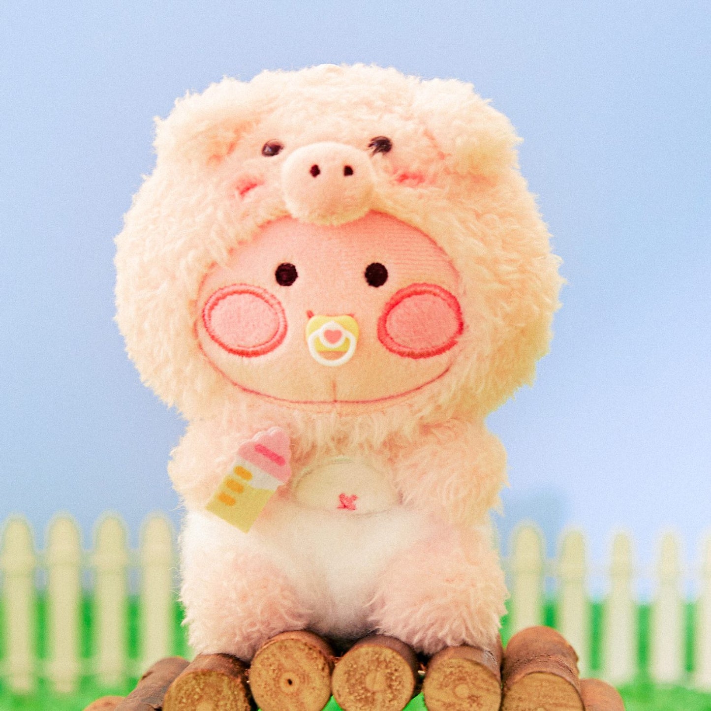 (ONE) KAKAO FRIENDS FRIENDZOO Duck Keychain Doll_Chunshik