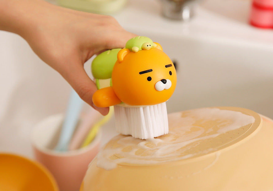 (ONE) KAKAO FRIENDS Melon Bread Turtle Cleaning Brush_Ryan