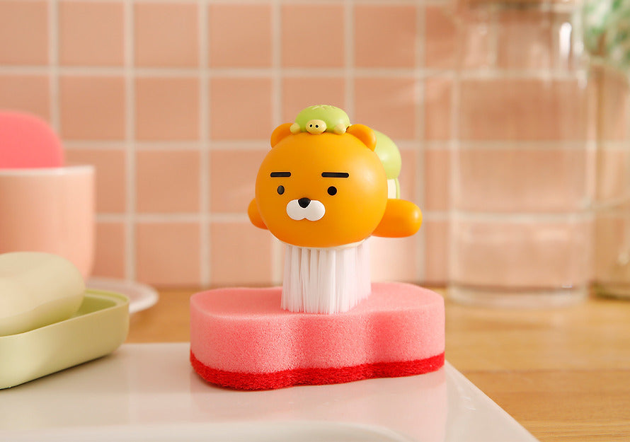 (ONE) KAKAO FRIENDS Melon Bread Turtle Cleaning Brush_Ryan