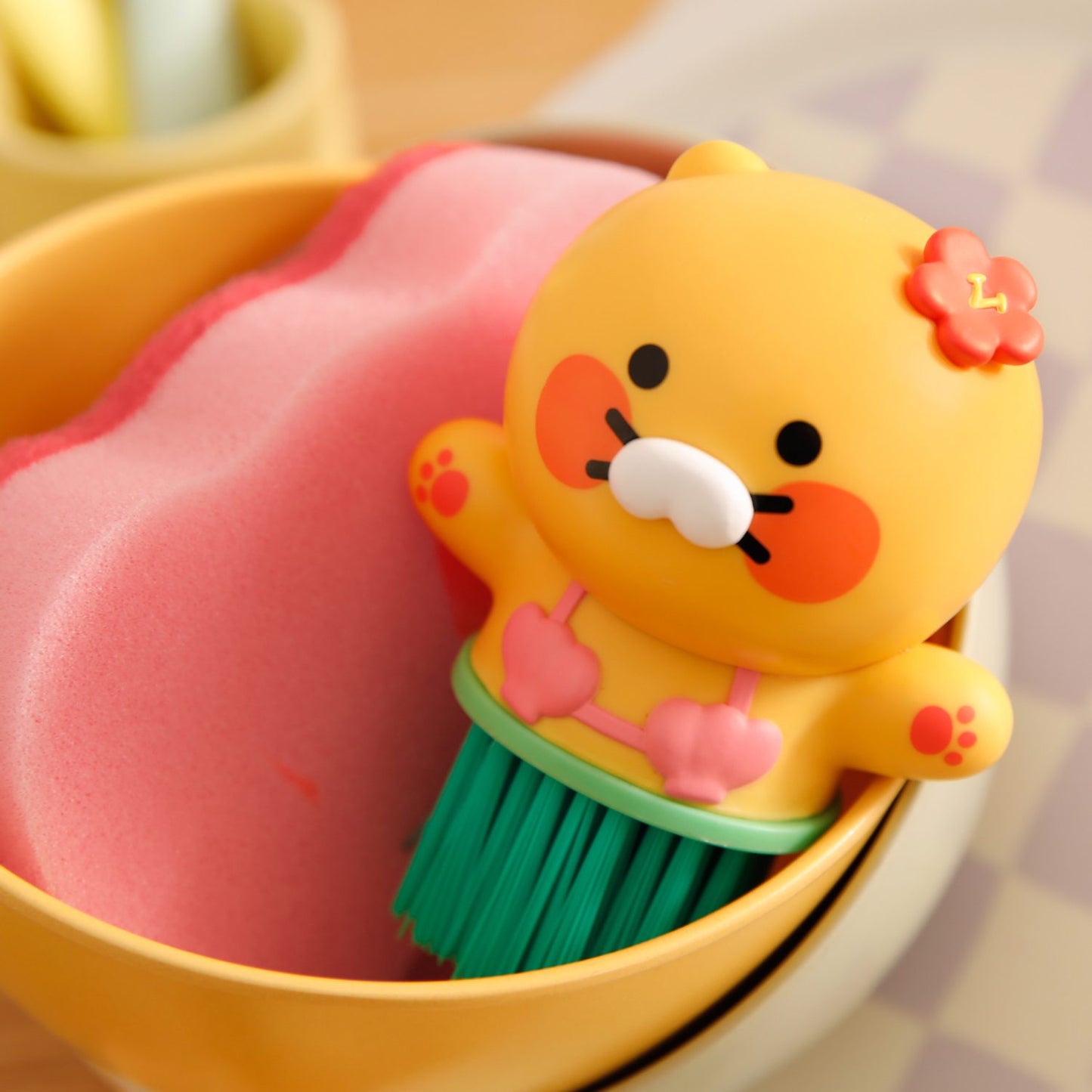 (ONE) KAKAO FRIENDS Melon Bread Turtle Cleaning Brush_Ryan