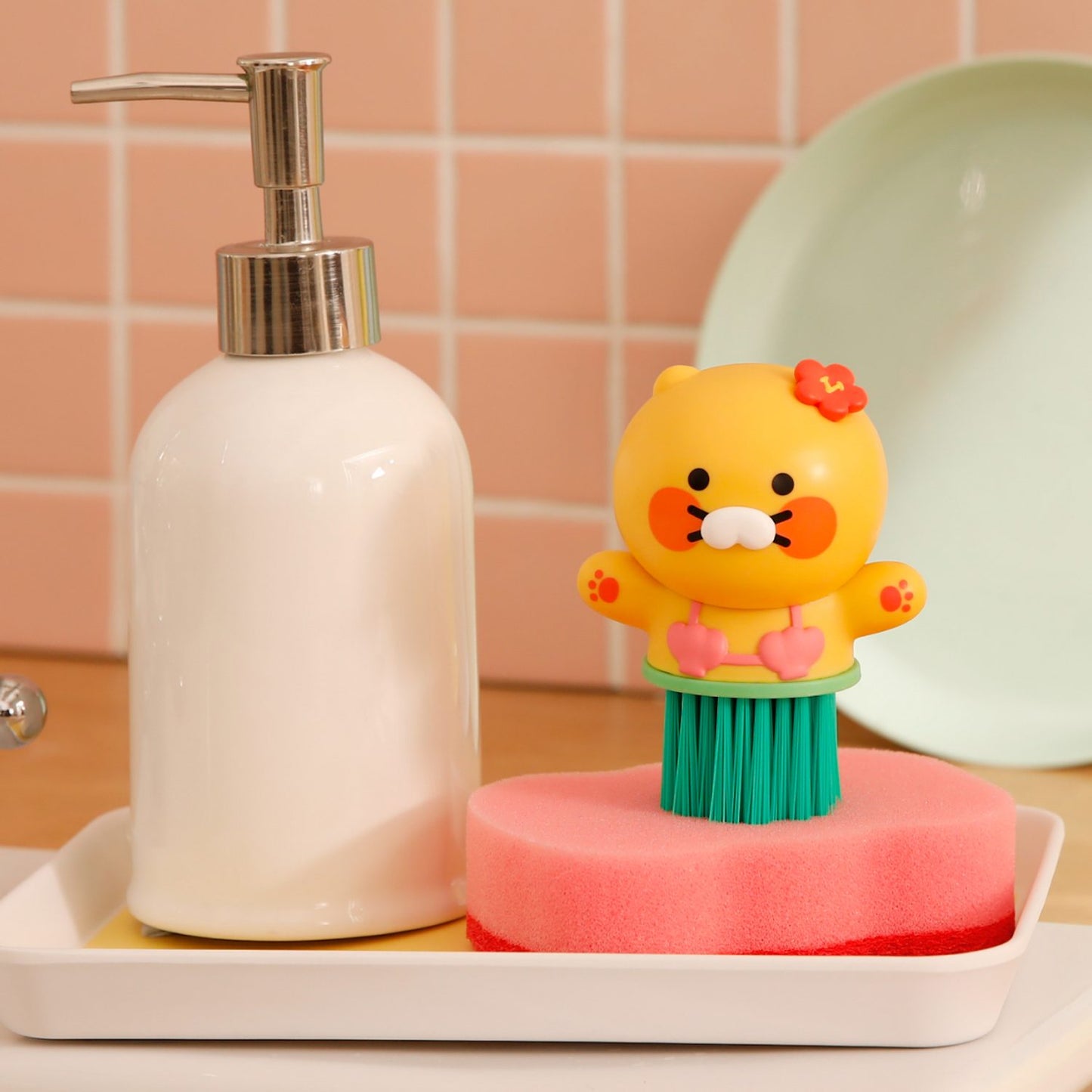 (ONE) KAKAO FRIENDS Melon Bread Turtle Cleaning Brush_Ryan