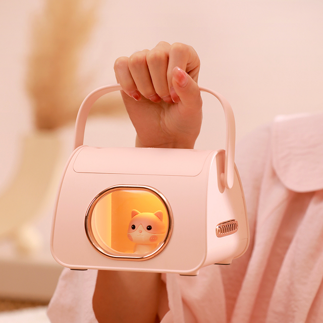 (ONE) Cat/deer - LED mood light dual humidification handbag humidifier