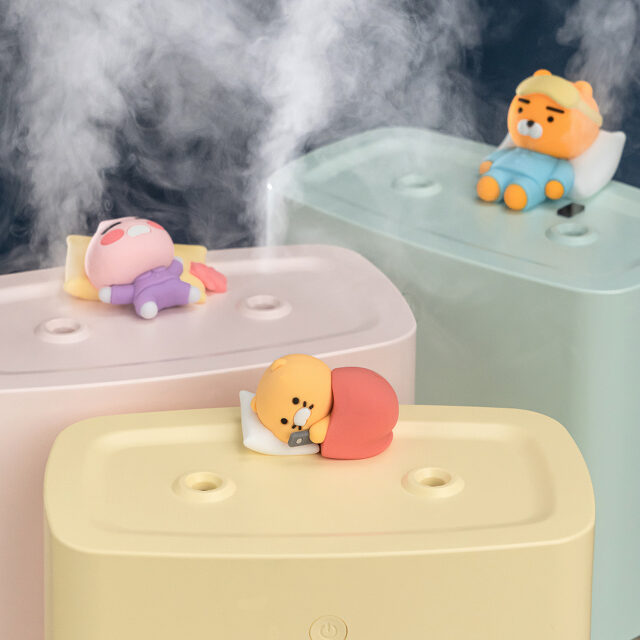(ONE) Kakao Friends - relaxing LED mood light dual spray humidifier "1.2L large capacity"