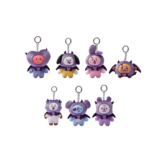 (ONE) BT21 - Villain Plush Keyring Angel & Villain