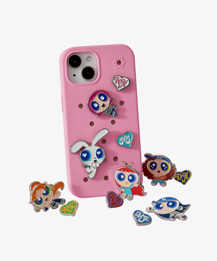 حامل جوال نوع ثالث | (ONE) NewJeans - THE POWERPUFF GIRLS X NJ METAL STICON